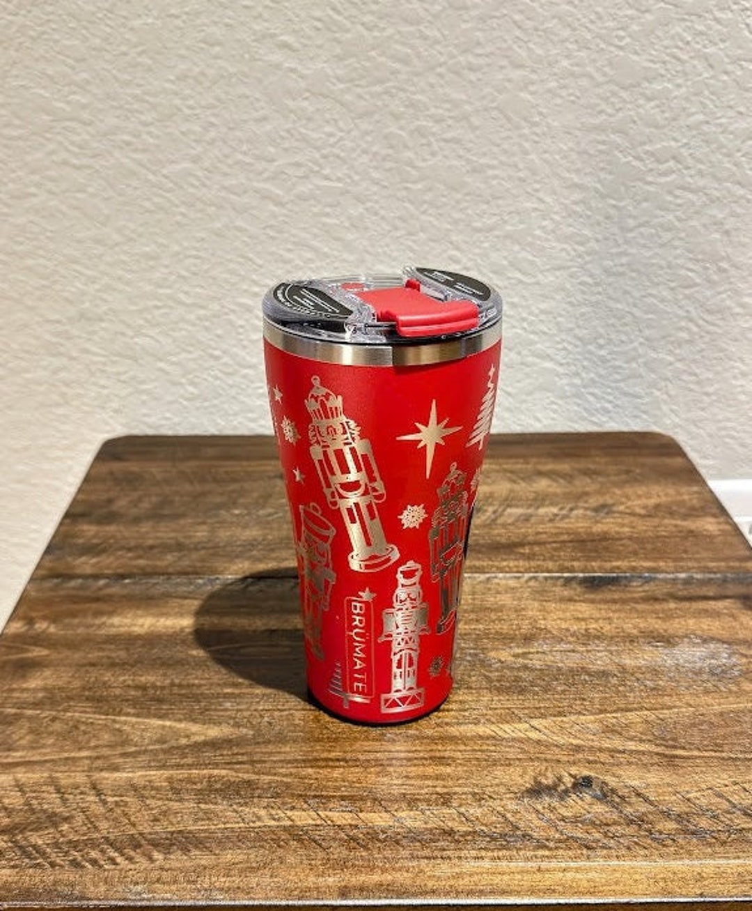 Red Nutcracker Coffee Tumbler Laser Engraved Coffee Lover Gift Etsy