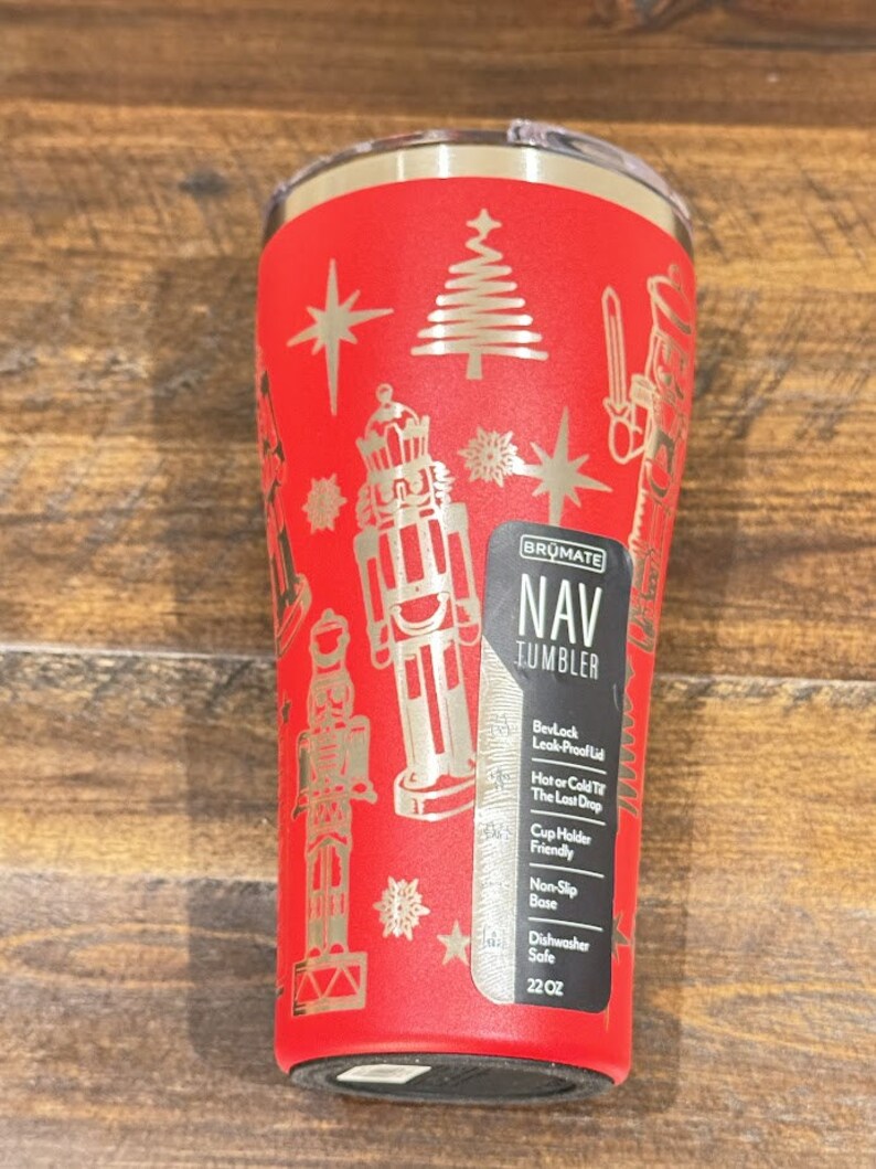 Nutcracker Tumbler Custom Laser Engraved Coffee Lover Gift for Custom