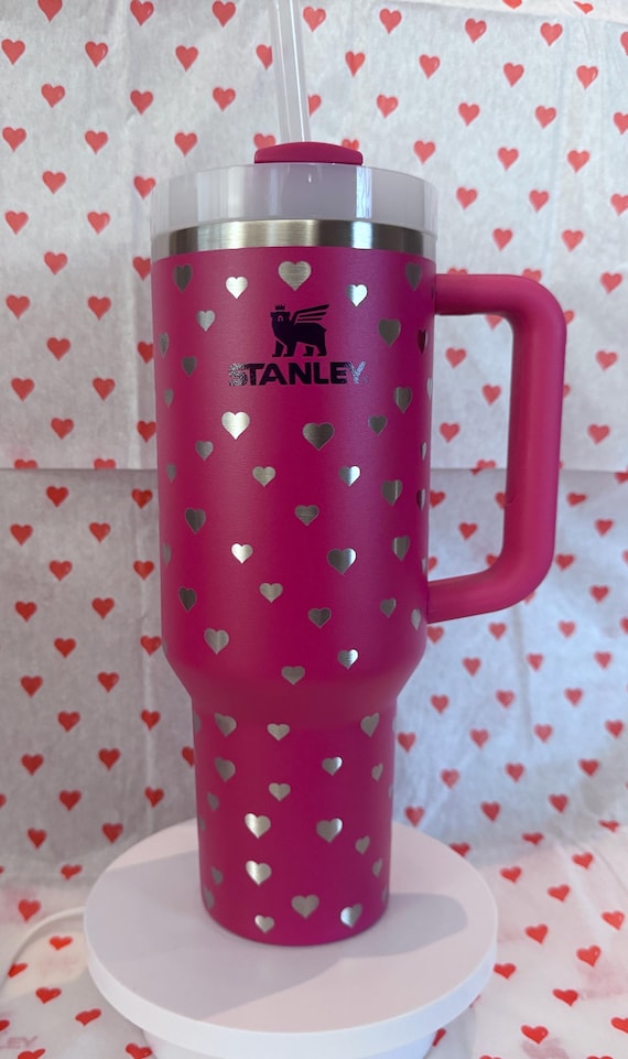 black and pink stanley cups The Valentine's Day Quencher H2.0 FlowState™ Tumbler main image 0