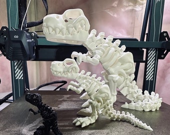 Flexi Rexi Skeleton: Flexible T-Rex Dinosaur Fidget Toy