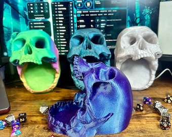 Skull Dice Tower: Gothic D&D Gaming Accessory