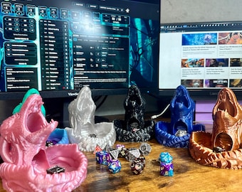 Mini Dragon Dice Tower: Compact D&D Gaming Accessory