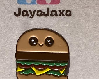 Cheeseburger Enamel Pin - Etsy