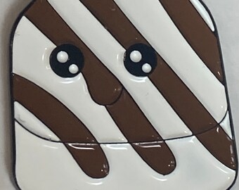 Zebra Cake Enamel Pin