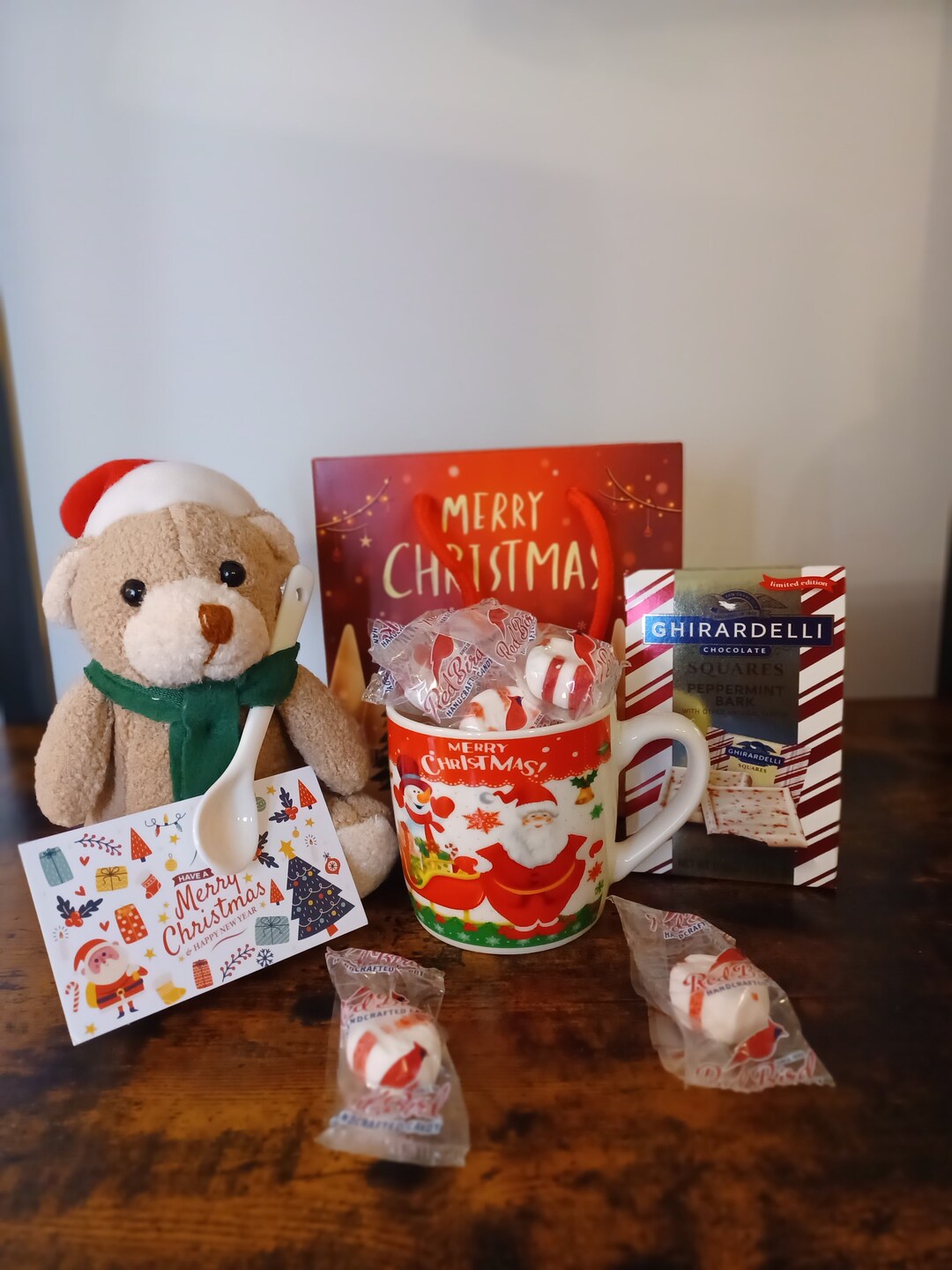 Ghirardelli Teacup Christmas Mug Candy Gift Set Etsy