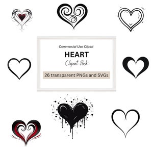 Heart Clipart PNGs and SVGs