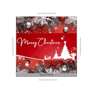 Chocolate Wrapper Christmas - PNG and PDF