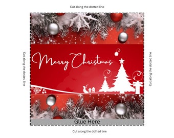 Chocolate Wrapper Christmas - PNG and PDF
