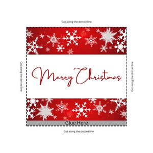 Chocolate Wrapper Christmas - PNG and PDF