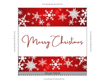 Chocolate Wrapper Christmas - PNG and PDF