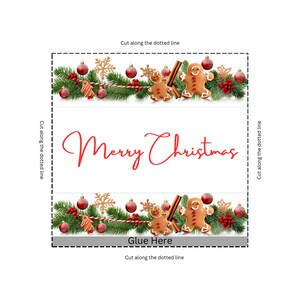 Chocolate Wrapper Christmas - PNG and PDF