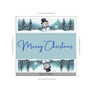 Chocolate Wrapper Christmas - PNG and PDF