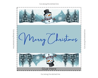 Chocolate Wrapper Christmas - PNG and PDF