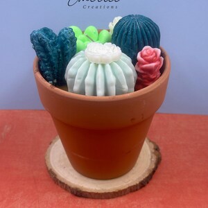 Glow Gardens: 3D Flower Pot Soy Wax Jar Candle with Single Wick