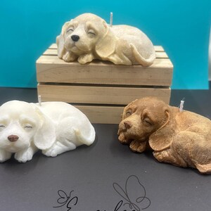 3D Puppy Soy Wax Candle with Single Wick
