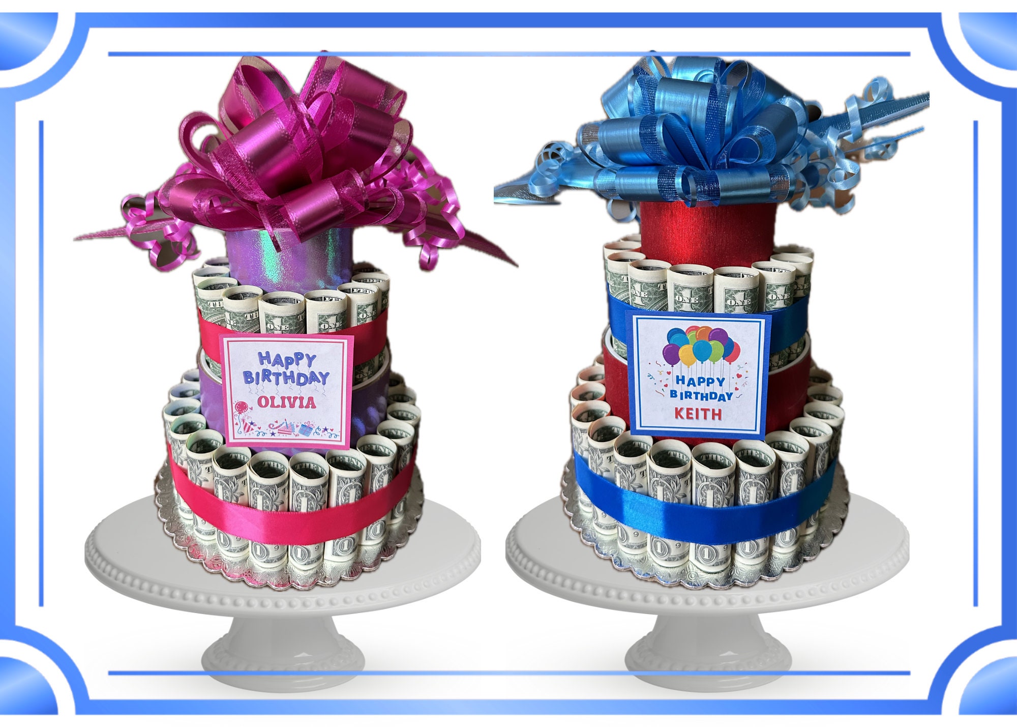 Money Cake Kits birthday, Graduation, Anniversary DIY Easy to Assemble