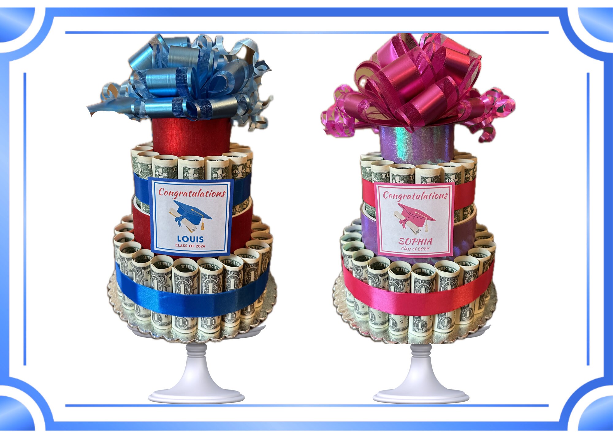 Money Cake Kits birthday, Graduation, Anniversary DIY Easy to Assemble