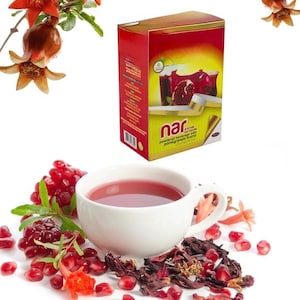 Turkse granaatappelthee, appelthee, poeder met gedroogde granaatappels, natuurlijk, granaatappelthee, Turkse granaatappelthee, beste thee