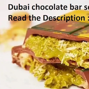 Make your own Dubai chocolate bar kit / You can do it many times as a set / Big Box Set