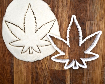 Cannabis Weed Leaf Cookie Cutter Pot Fondant Cutter