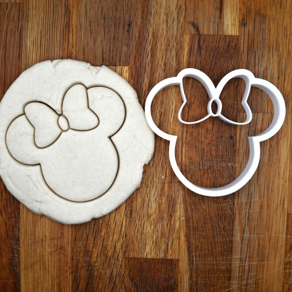 Girl Mouse Head Face Cookie Cutter, Fondant Cutter, Clay Cutter