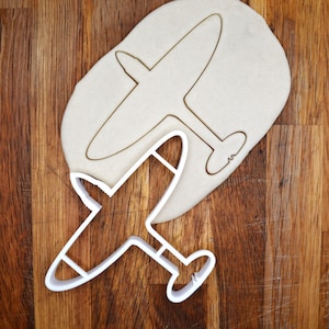 Cortador de galletas Spitfire, avión de guerra de la Segunda Guerra Mundial, RAF, Real Fuerza Aérea, aviación, repostería, fondant, regalo para pilotos