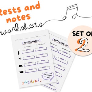 WERKBLAD MUZIEK VOOR BEGINNERS - Noten en noten | Werkbladen voor studenten piano, algemene muziek