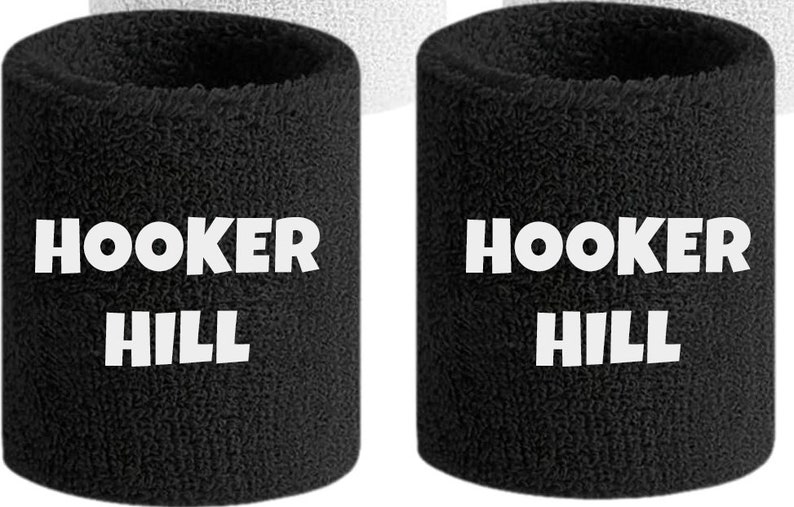 Custom Sweat Wristbands, Your Text, Image, Design and Logo Printed DTF