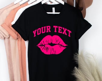 Lips Shirts, 90&#39;s Fashion, Hip Hop Fashion, Kiss T-Shirt, 80&#39;s Baby, Lipstick T-Shirt, Vintage T-Shirt, Summer Crop Top, Choose Lip Color