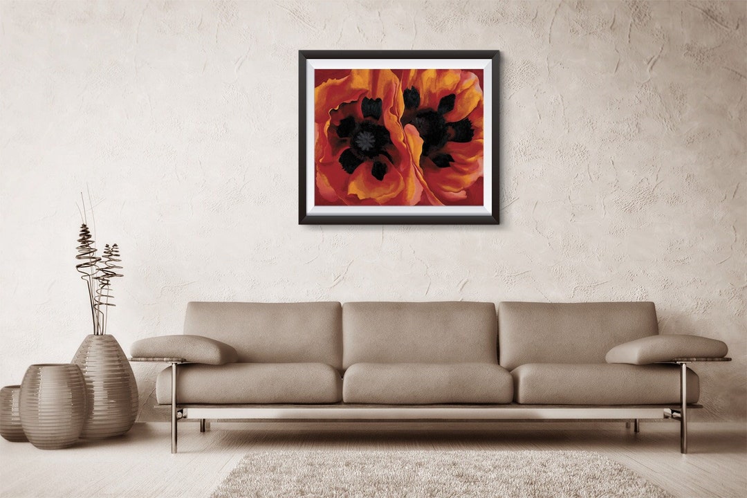 Oriental Poppies-georgia Totto O'keeffe,home Office Decor, American ...