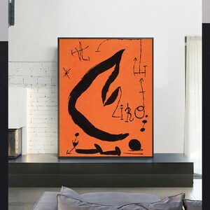 Les ESSeNCIES De La TERRA-Joan Miro, tentoonstelling Art Print, museumtentoonstelling, vintage kunst, surrealistische kunst, giclee print in verschillende maten