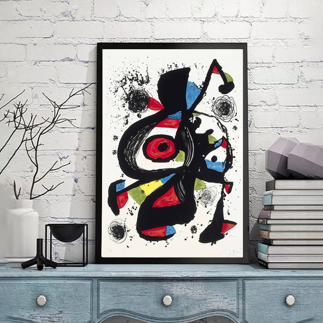 Joan Miro ジョアン ミロ リトグラフ FOLLET サイン有 ed.25/75 Joan Miro ジョアン ミロ リトグラフ FOLLET サイン有 ed.25/75