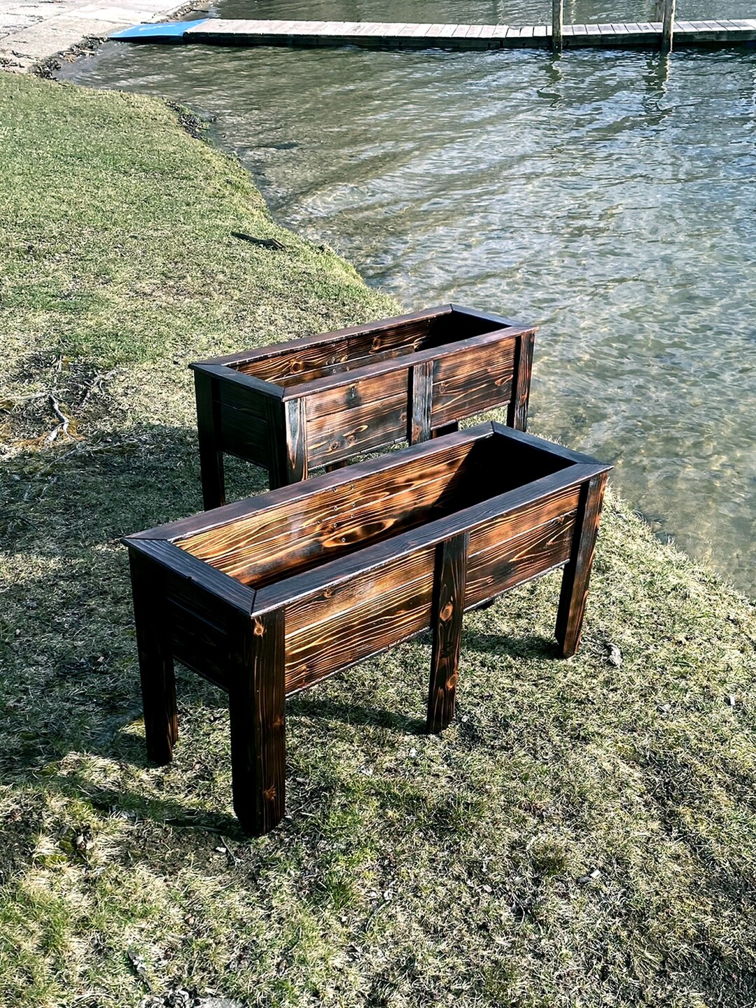 Shou Sugi Ban Cedar Planter Box 40