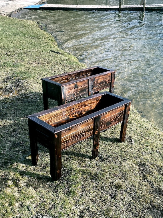 Shou Sugi Ban Cedar Planter Box 40