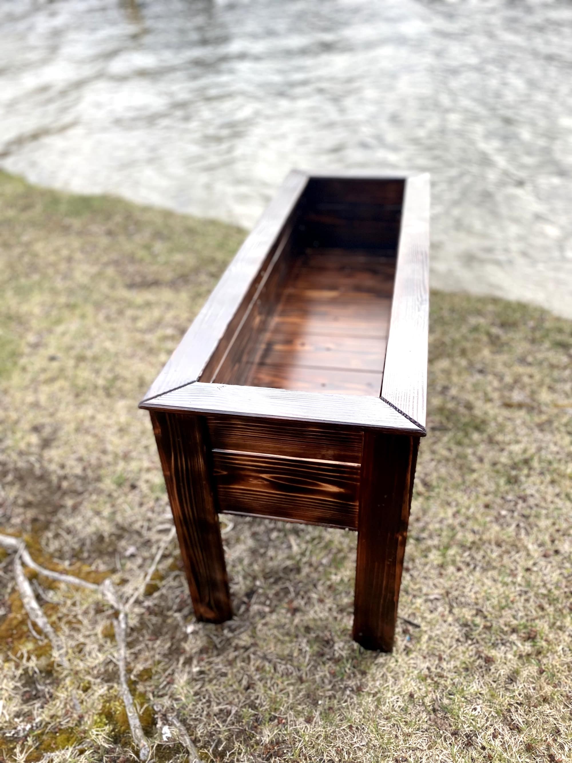Shou Sugi Ban Cedar Planter Box 40