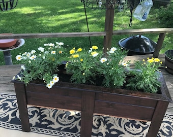 Cedar Raised Garden Bed with Legs, 40" Elevated Planter Box, Weatherproof Outdoor Veteran Made
