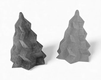 Piglet - Concrete Christmas Tree | Grey | Anthracite | Christmas | Christmas Table Decoration | Christmas Decoration | Handworkz