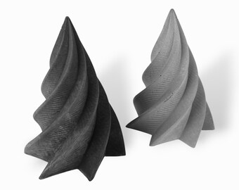 Virvel - Concrete Christmas Tree | Grey | Anthracite | Christmas | Christmas Table Decoration | Christmas Decoration | Handworkz