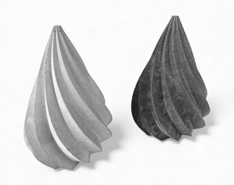 Trykk - Concrete Christmas Tree | Grey | Anthracite | Christmas | Christmas Table Decoration | Christmas Decoration | Handworkz