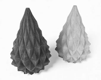 Banka - Concrete Christmas Tree | Grey | Anthracite | Christmas | Christmas Table Decoration | Christmas Decoration | Handworkz