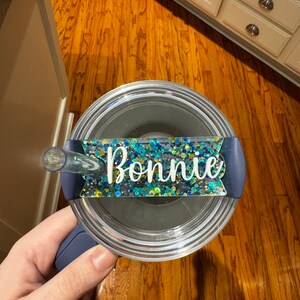 Personalized Tumbler Topper, H2.0 series, Tumbler Name Tag, Acrylic Name Plate