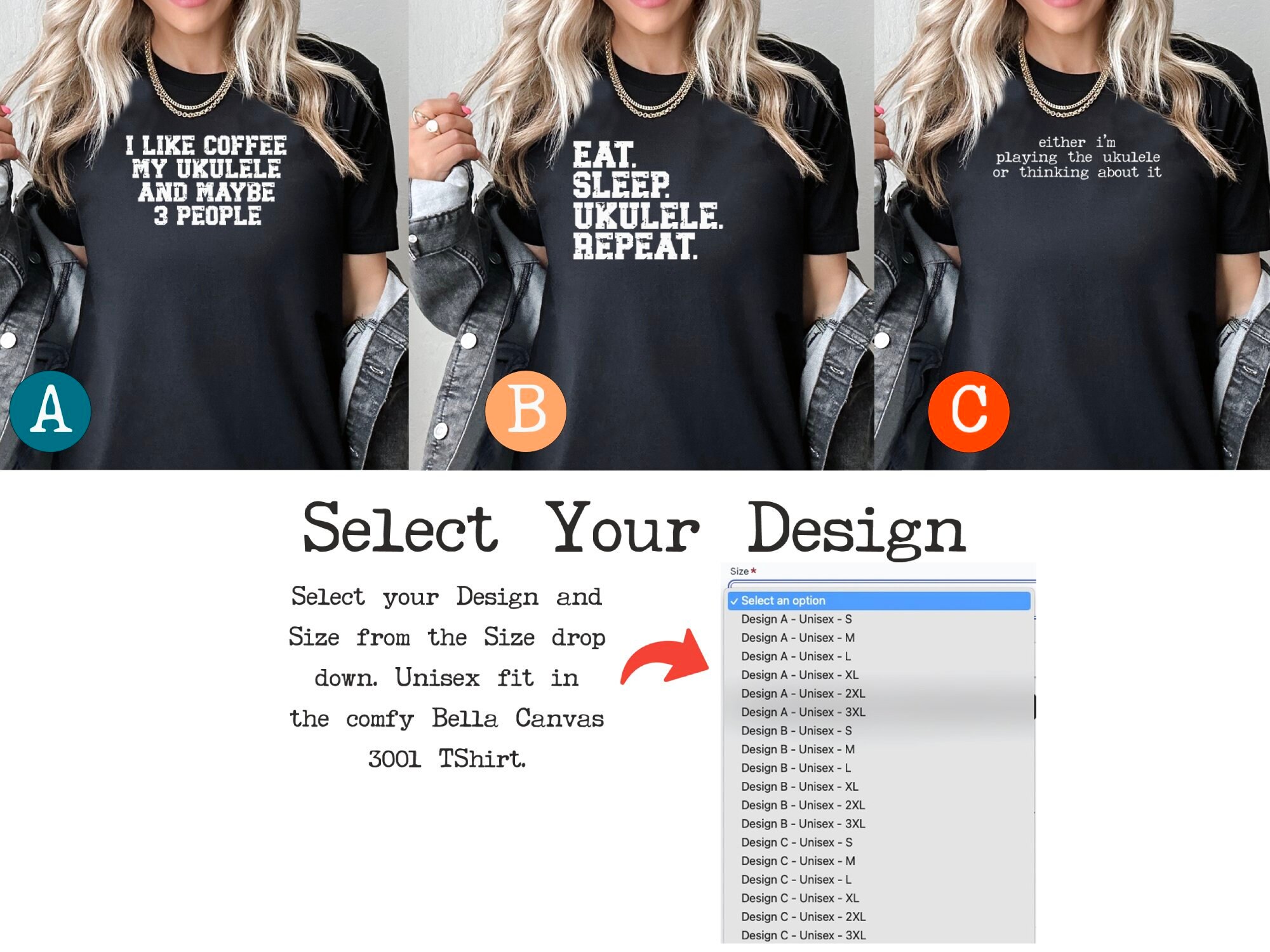 Ukulele Gift Shirt, Ukulele Gifts for Her, Gifts for Him, Ukulele Gift