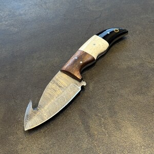 Coltello in acciaio damasco, realizzato a mano in Inghilterra