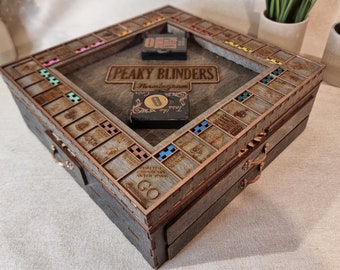 Bespoke, Peaky Blinders Birmingham Edition - Monopoly Game with Turntable, Bank and Money Organisers