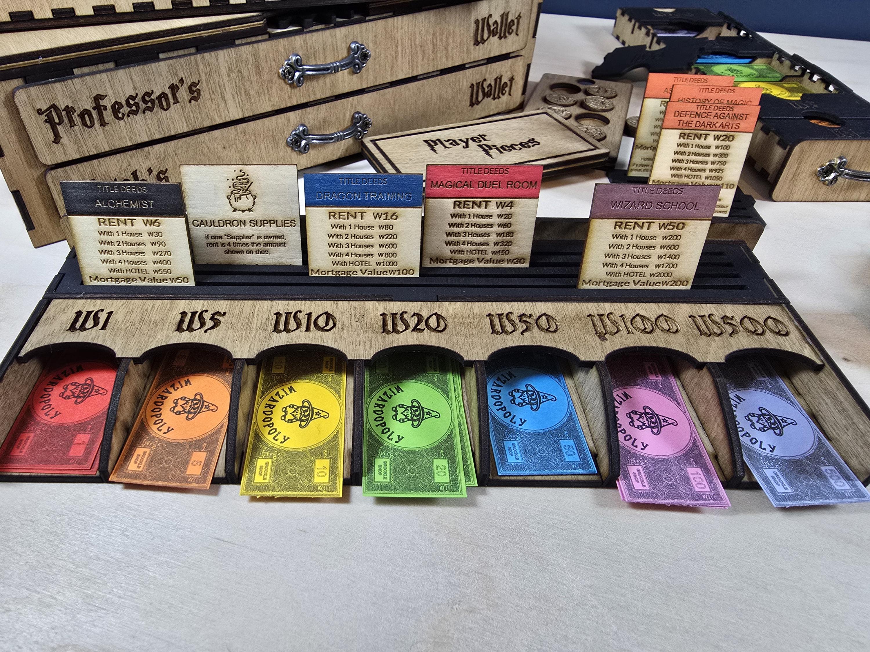 Wizardopoly Pdf Wizardopoly DELUXE Game With Turntable, Bank and Money Organisers - Etsy