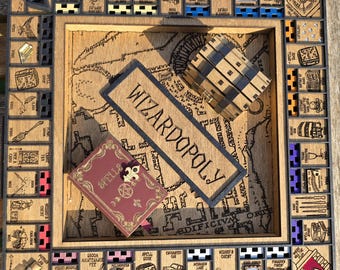 Wizardopoly DELUXE Game with Turntable, Bank and Money Organisers