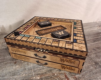 Bespoke, "Wizardopoly" - Harry Potter Monopoly Game with Turntable, Bank and Money Organisers