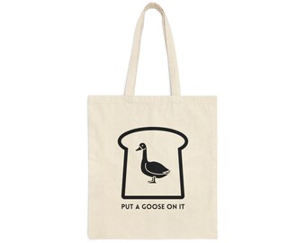 Setz eine Gans drauf Jutebeutel, Silly Goose Tragetasche