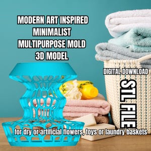 Minimalist Multipurpose Mold 3D Model STL File (Digital Download)