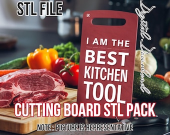Puzzle Cutting Board STL File Bundle: 3D Printable Kitchen Decor (Digital Download)